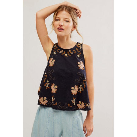 Free People Fun And Flirty Embroidered Top Shirts & Tops Parts and Labour Hood River Oregon Clothing Store