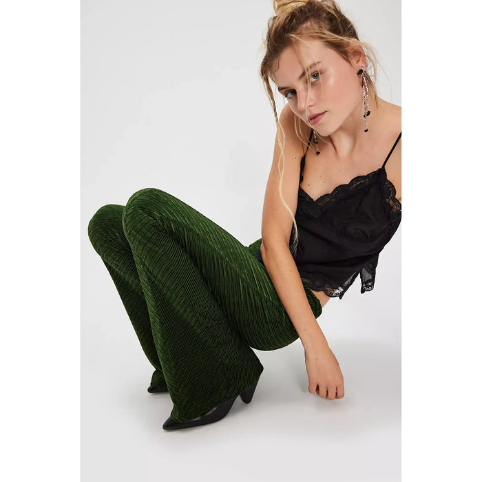 Free People Penny Pull-On Velvet Flared Pants Bottoms Parts and Labour Hood River Oregon Clothing Store