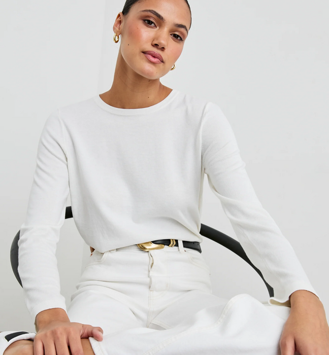 Cotton Cashmere Long Sleeve Shirt