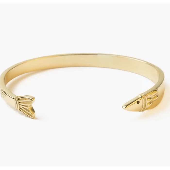Sally Fish Cuff Bracelet Brass