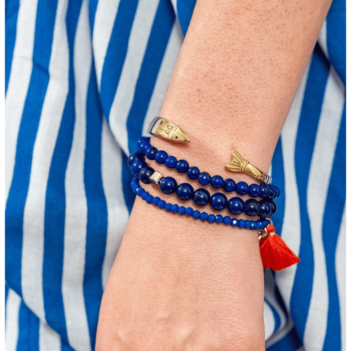 Sally Fish Cuff Bracelet Brass