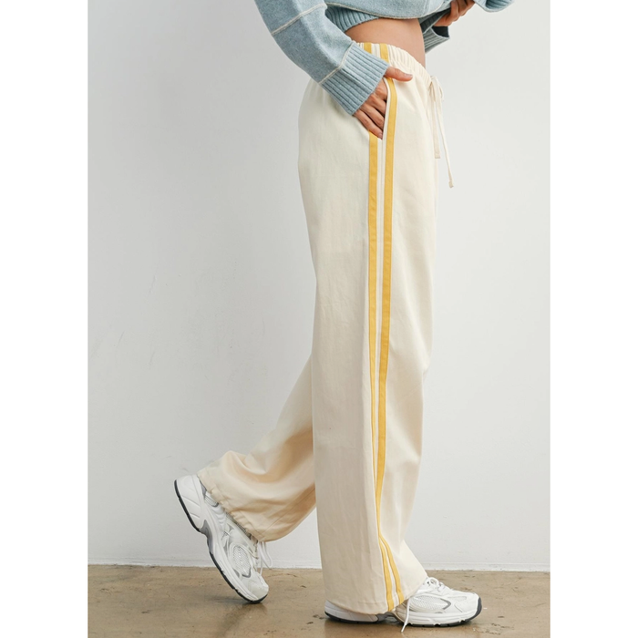 Striped Drawstring Track Pant