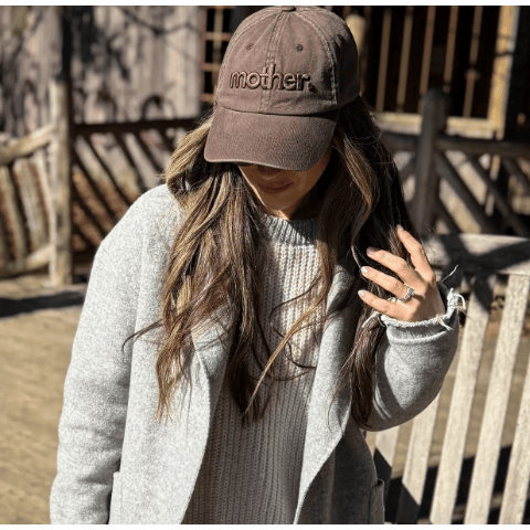 Mother Hats Embroidered Dad Hat Brown Accessories Parts and Labour Hood River Oregon Clothing Store