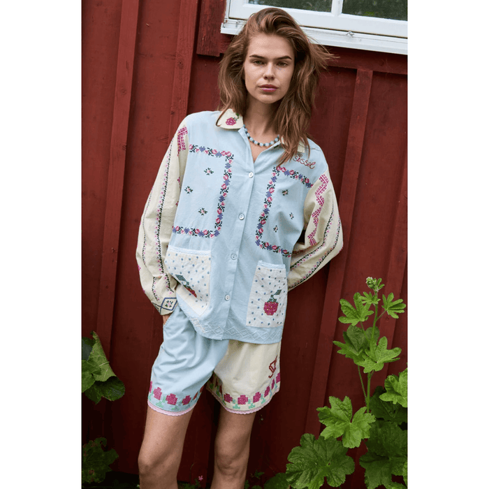 Sissel Edelbo Louise Shirt Baby Blue / S/M Shirts & Tops Parts and Labour Hood River Oregon Clothing Store