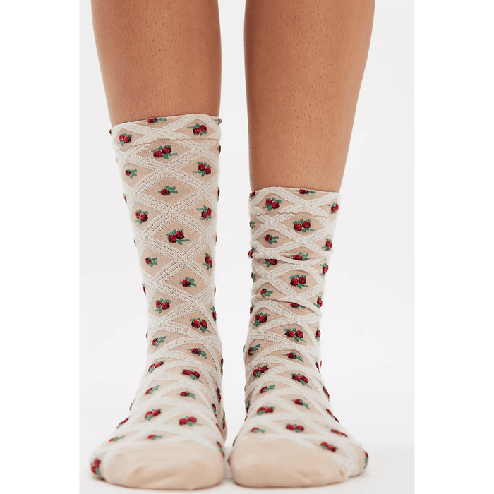 Floral Jacquard Trouser Socks