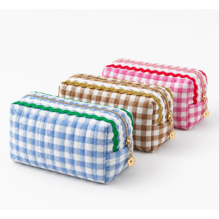 Gingham Cosmetic Case