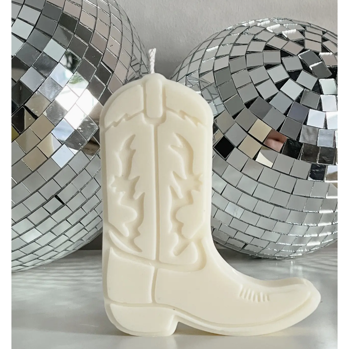 Cowboy Boot Candle