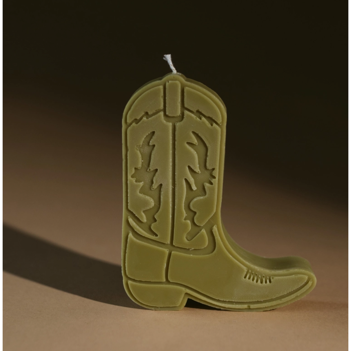 Cowboy Boot Candle