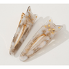Adorro Cat Face Barrette Clip Set of 2 Grey Accessories Parts and Labour Hood River Oregon Clothing Store