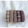 Adorro Checkered/Plaid/Stripes Seamless Hair Ties (Set of 5) Accessories Parts and Labour Hood River Oregon Clothing Store