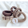 Adorro Checkered/Plaid/Stripes Seamless Hair Ties (Set of 5) Accessories Parts and Labour Hood River Oregon Clothing Store