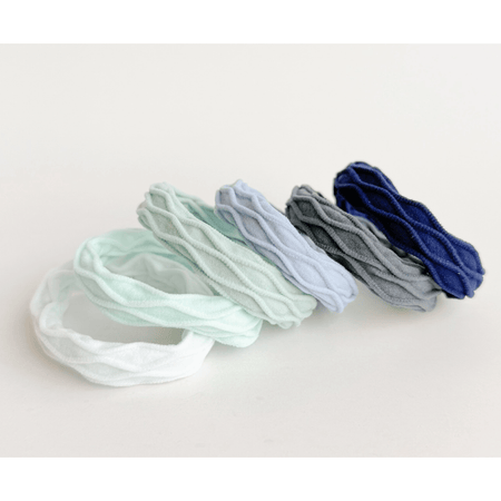 Adorro Coastal Wavy Seamless Hair Ties (Pack of 6) Accessories Parts and Labour Hood River Oregon Clothing Store