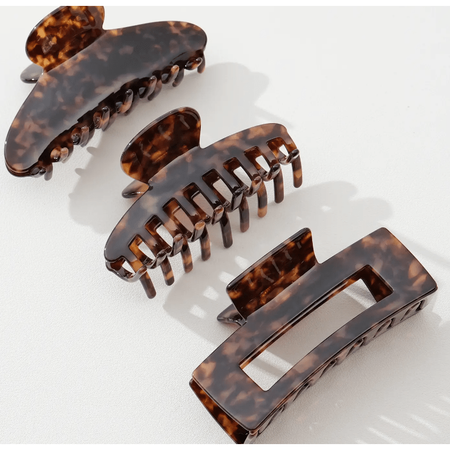 Adorro Deep Tortoise Assorted Large Claw Clips Accessories Parts and Labour Hood River Oregon Clothing Store