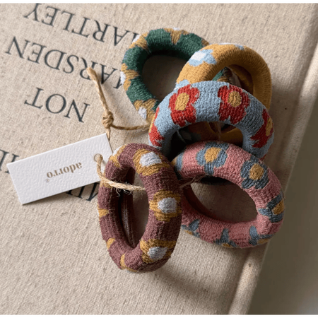 Adorro Flower Power Hair Ties Pack Accessories Parts and Labour Hood River Oregon Clothing Store