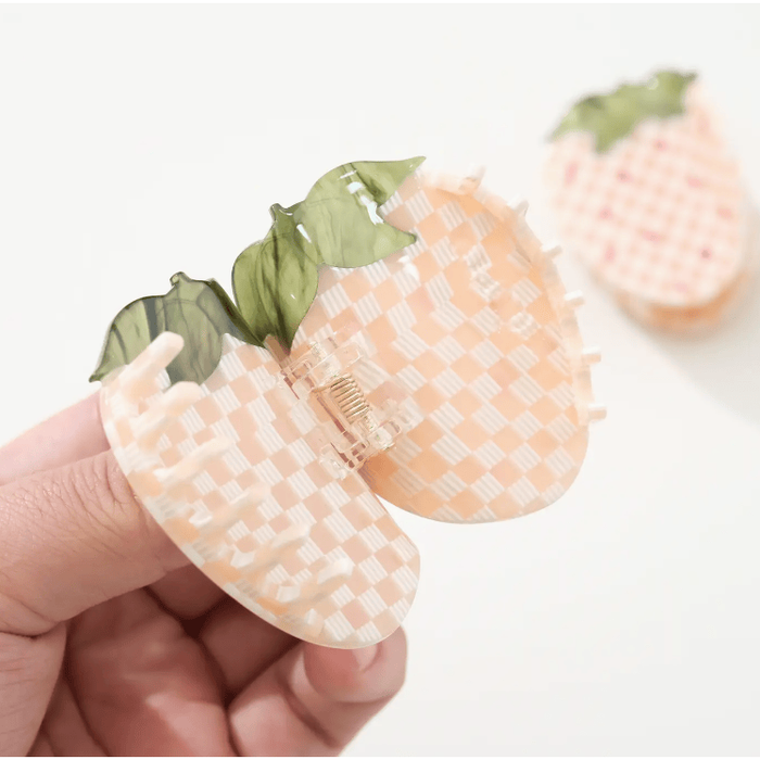 Adorro Gingham Strawberry Claw Clip Accessories Parts and Labour Hood River Oregon Clothing Store