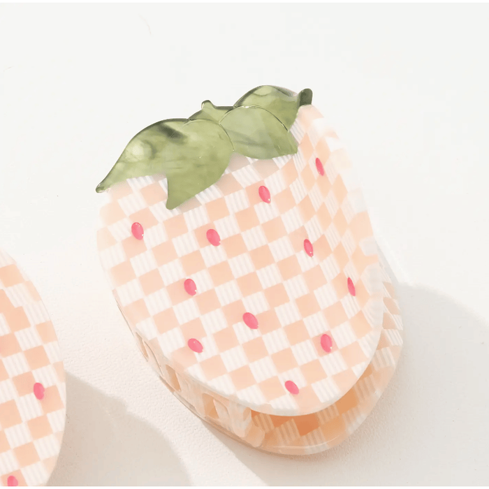 Adorro Gingham Strawberry Claw Clip Accessories Parts and Labour Hood River Oregon Clothing Store