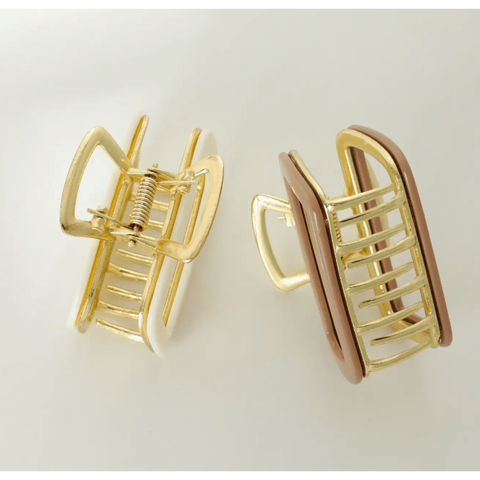 Adorro Harlow Solid Rectangle Metal Claw Clip Accessories Parts and Labour Hood River Oregon Clothing Store