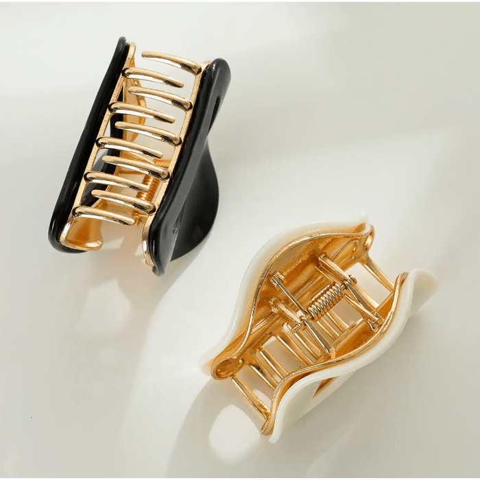 Adorro Nadia Solid Medium Curved Claw Clip Accessories Parts and Labour Hood River Oregon Clothing Store