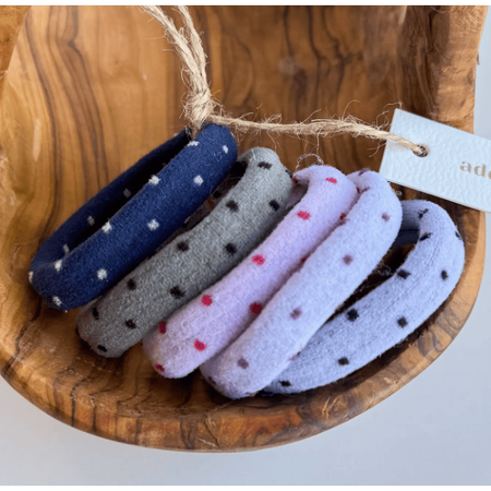 Adorro Polka Dot Seamless Hair Ties Set of 5 Accessories Parts and Labour Hood River Oregon Clothing Store