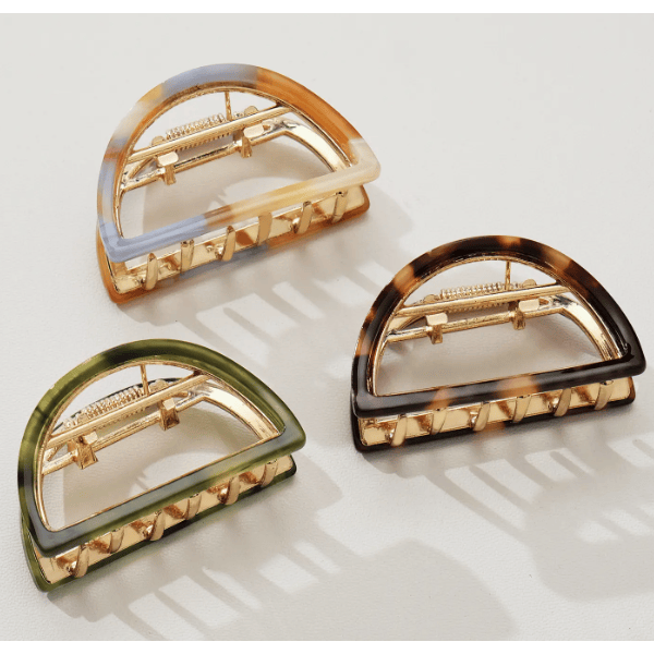Adorro Rosalie Western Classic Half Moon Metal Claw Clip Accessories Parts and Labour Hood River Oregon Clothing Store