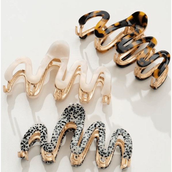 Adorro Willow Core Metal Squiggle Claw Clip Accessories Parts and Labour Hood River Oregon Clothing Store