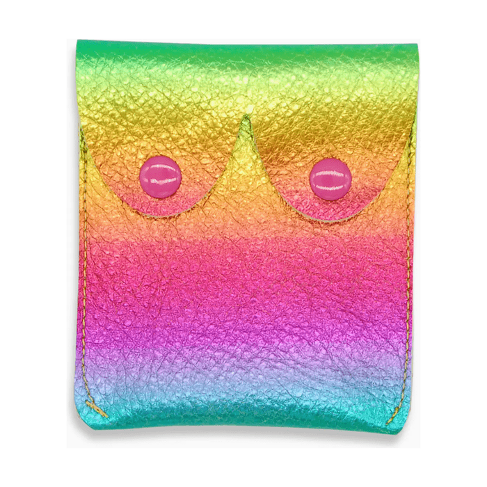 Alkemest Metallic Rainbow Boobie Coin Pouch Accessories Parts and Labour Hood River Oregon Clothing Store