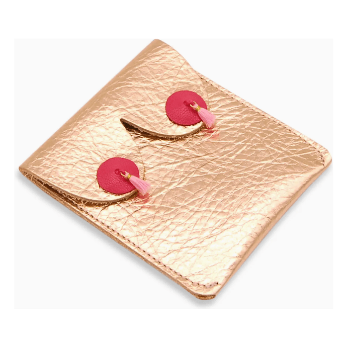 Alkemest Rose Gold Feminist Boobie Coin Pouch Accessories Parts and Labour Hood River Oregon Clothing Store