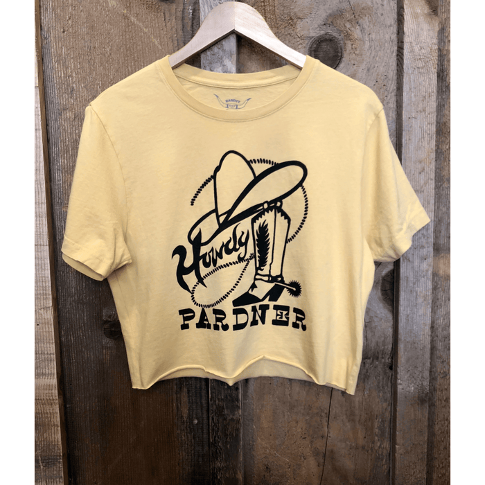 Bandit Brand Howdy Pardner Cropped Tee Shirts & Tops Parts and Labour Hood River Oregon Clothing Store