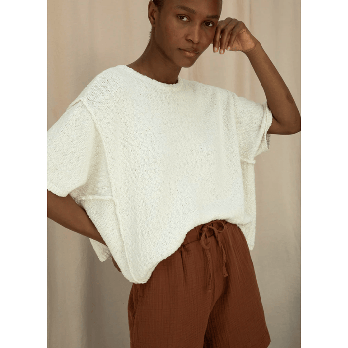 Beaumont Organic Alessia Cotton Linen Knit Top Shirts & Tops Parts and Labour Hood River Oregon Clothing Store