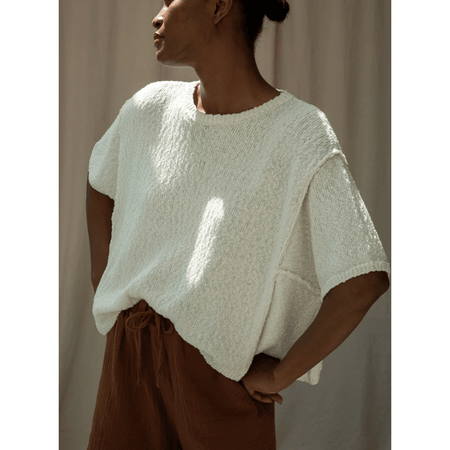 Beaumont Organic Alessia Cotton Linen Knit Top Shirts & Tops Parts and Labour Hood River Oregon Clothing Store