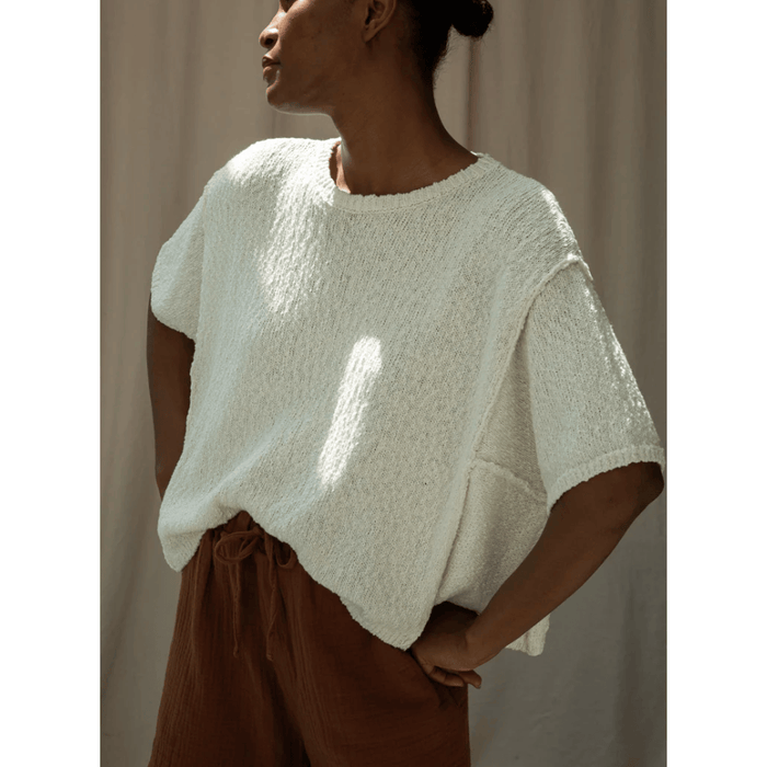 Beaumont Organic Alessia Cotton Linen Knit Top Shirts & Tops Parts and Labour Hood River Oregon Clothing Store