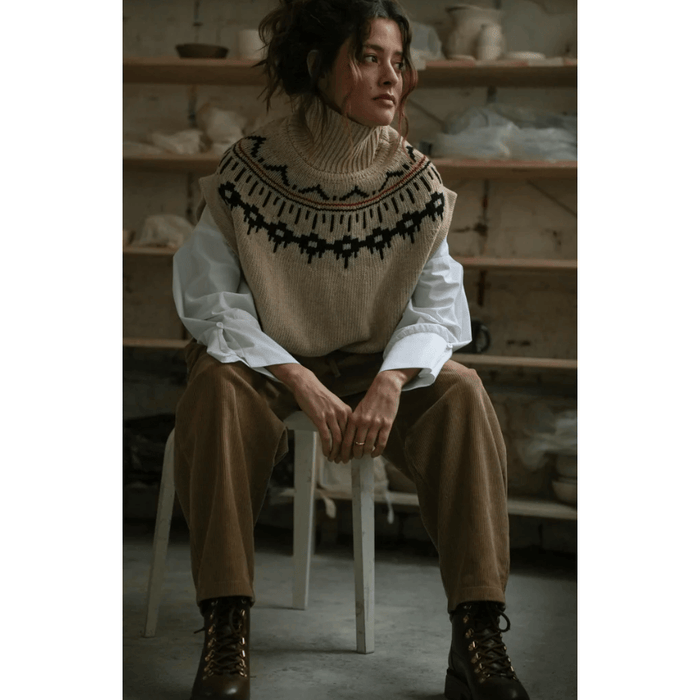 Beaumont Organic Kanon-Sue Knitted Vest Vest Parts and Labour Hood River Oregon Clothing Store