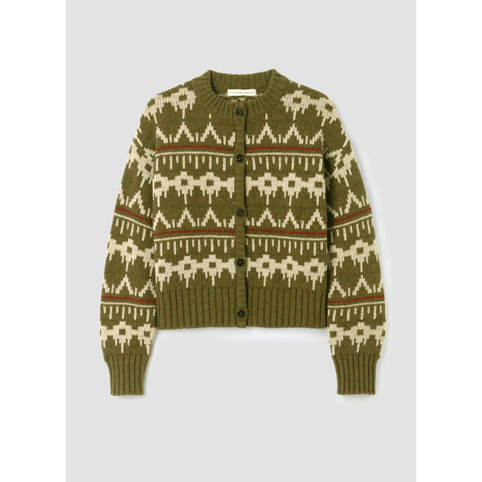 Beaumont Organic Sugi-Sue Knitted Cardigan Olive Marl / XS Sweaters Parts and Labour Hood River Oregon Clothing Store