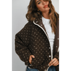 BUTTERMELON Fern Dot Sherpa Fleece Jacket Brown/Taupe / S Coats & Jackets Parts and Labour Hood River Oregon Clothing Store