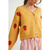 BUTTERMELON Strawberry Embroidered Cropped Cardigan Shirts & Tops Parts and Labour Hood River Oregon Clothing Store