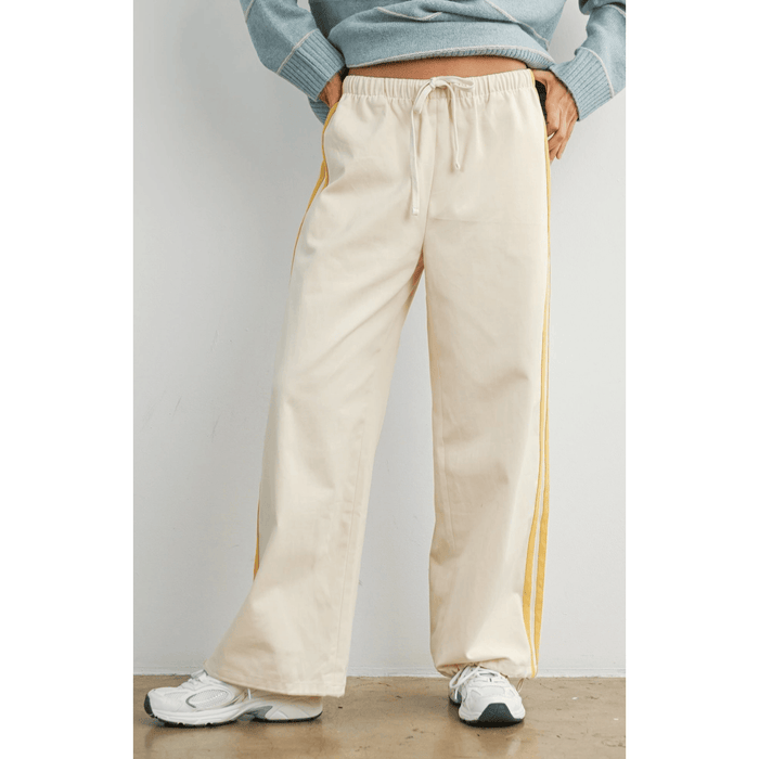 BUTTERMELON Striped Drawstring Track Pant Bottoms Parts and Labour Hood River Oregon Clothing Store