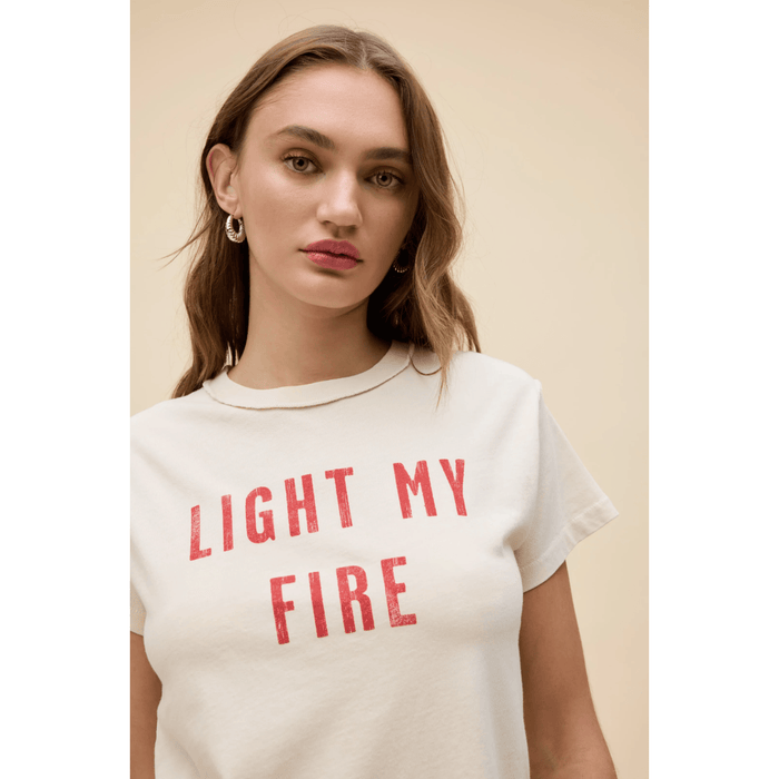 Daydreamer The Doors Light My Fire Tee Dirty White / XS Shirts & Tops Parts and Labour Hood River Oregon Clothing Store