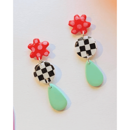 Delaney and Blu Floral Racers Earrings Accessories Parts and Labour Hood River Oregon Clothing Store