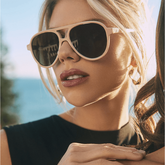 DIFF Eyewear Iconica Pia Sunglasses Nude + Brown Gradient Accessories Parts and Labour Hood River Oregon Clothing Store