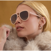 DIFF Eyewear Iconica Pia Sunglasses Nude + Brown Gradient Accessories Parts and Labour Hood River Oregon Clothing Store