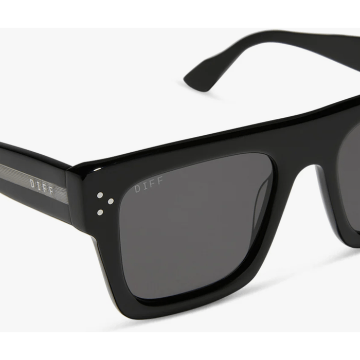 DIFF Eyewear Roberts Sunglasses Black + Grey Polarized Accessories Parts and Labour Hood River Oregon Clothing Store