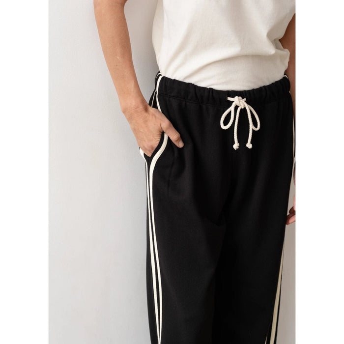 DONNI. Eco-Terry Stripe Crop Pant Bottoms Parts and Labour Hood River Oregon Clothing Store