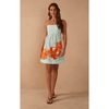Dress To Blue Lírios Straight Neckline Cotton Mini Dress Dresses Parts and Labour Hood River Oregon Clothing Store