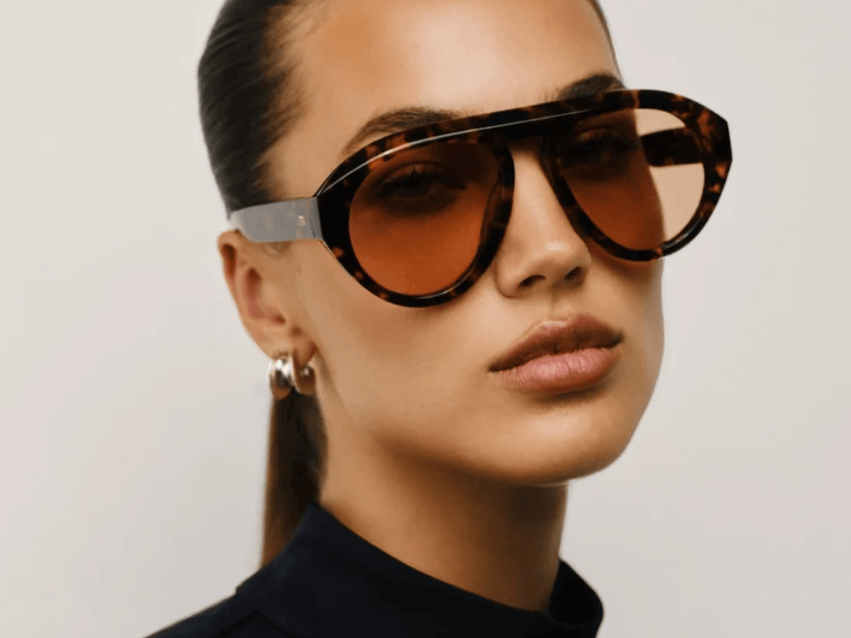 Elisa Johnson Val in Brown Tortoise Parts and Labour Hood River Oregon Clothing Store
