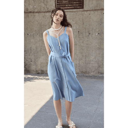 Eve Gravel Miranda Dress Smoky Blue / XS Dresses Parts and Labour Hood River Oregon Clothing Store