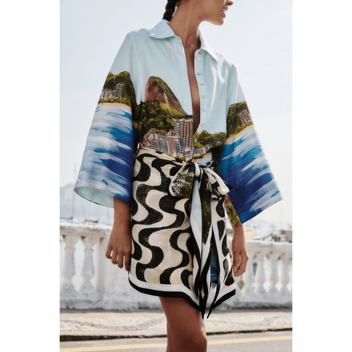 Farm Rio Multicolor Copacabana Beach Long Sleeve Kimono Dresses & Jumpsuits Parts and Labour Hood River Oregon Clothing Store