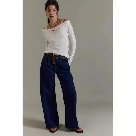 Free People Alia Wide-Leg Jeans Denim Parts and Labour Hood River Oregon Clothing Store
