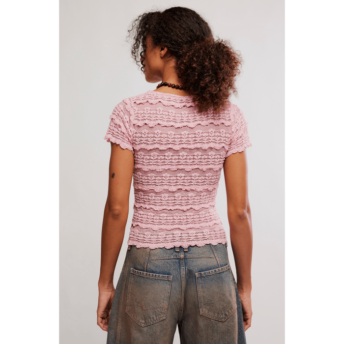 Free People Angelina Lace Tee Shirts & Tops Parts and Labour Hood River Oregon Clothing Store