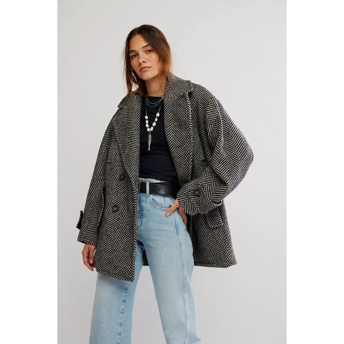 Free People Ari Wool Peacoat Coats & Jackets Parts and Labour Hood River Oregon Clothing Store