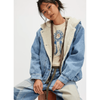 Free People Asher Cozy Denim Jacket Coats & Jackets Parts and Labour Hood River Oregon Clothing Store